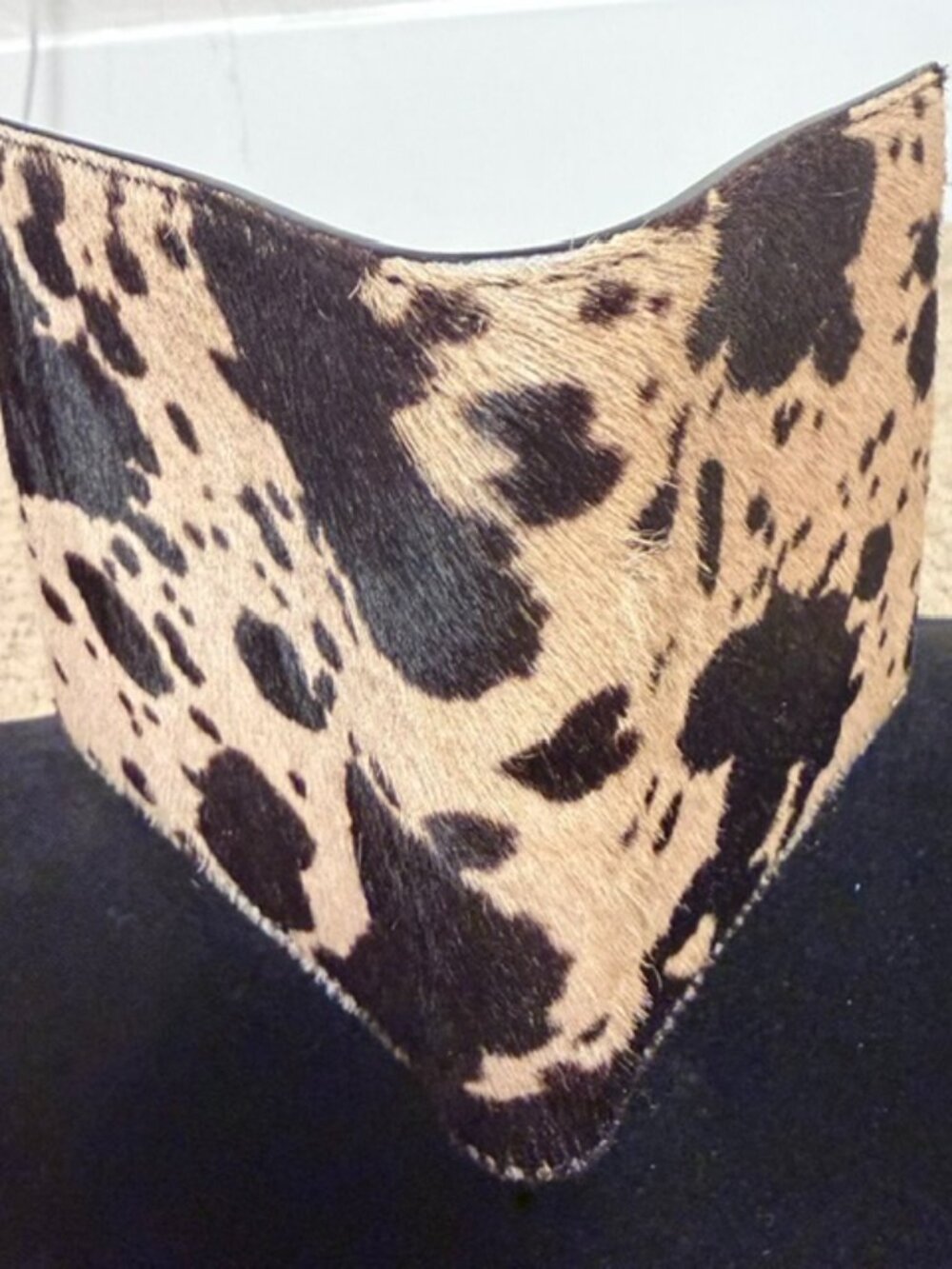 Salvatore Ferragamo Men’s Animal Print Hair Bifold Wallet Italy New No Box